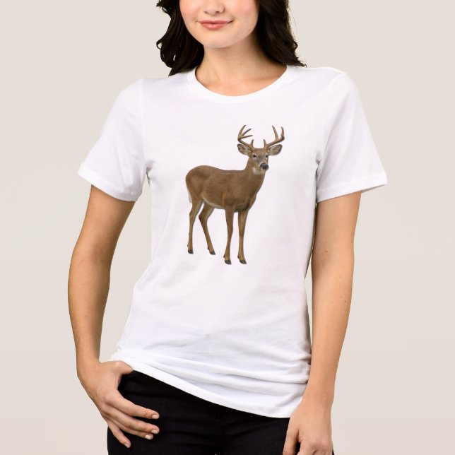 T-SHIRT  EN TRI-MATIÈRE MAJESTIC WHITE-TAILED DEER. SAMER BRASIL (Recto)