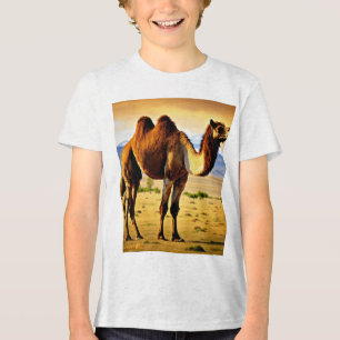 T-shirt En Tri-matière Majestueux chameau de Bactriane mongol en 8K Ultra