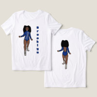 Majorette / Danseuse Tee Bleu Tigre D'Argent A