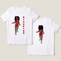 Majorette / Danseuse Tee rouge Tigre d'argent A