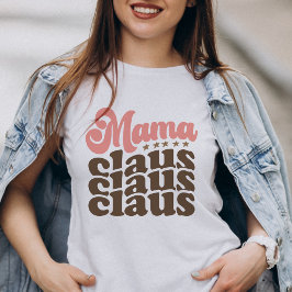 T-shirt En Tri-matière Mama Claus Retro Vacances de Noël Super