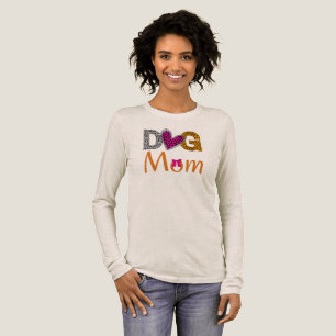 T-shirt En Tri-matière Maman Chien Imprimé Léopard / Cadeau Tendance pour