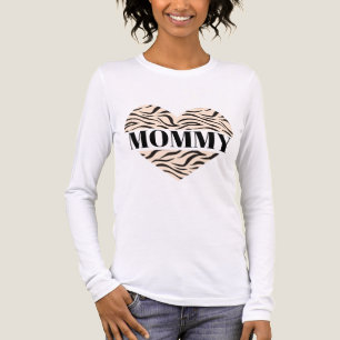 T-shirt En Tri-matière Maman, cœur de tigre sauvage