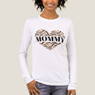 T-shirt En Tri-matière Maman, cœur de tigre sauvage