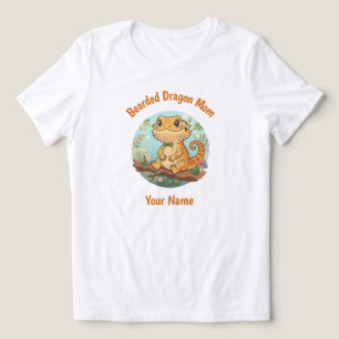 T-shirt En Tri-matière Maman de Dragon Barbu Personnalisé