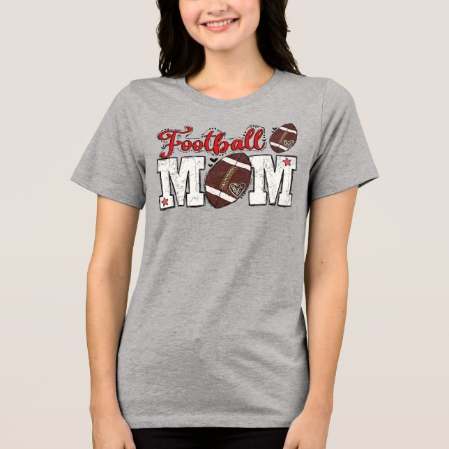 T-shirt En Tri-matière Maman de football (Recto)