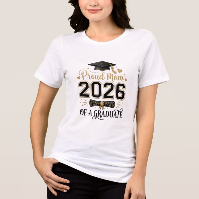 T-shirt En Tri-matière Maman fière de la promotion 2026 🎓  (Recto)