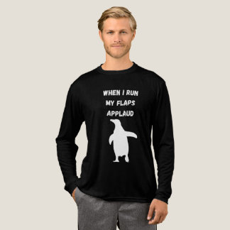 T-shirt En Tri-matière manchot applaudit de manière inappropriée et embar