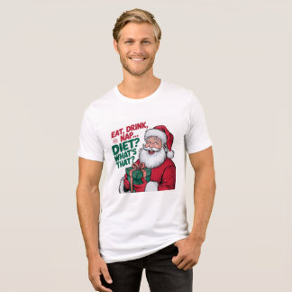 T-shirt En Tri-matière Manger Boire Nap whips Diet, drôle Père Noël
