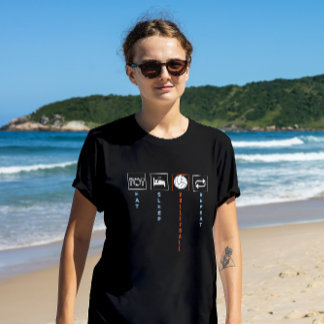 T-shirt En Tri-matière Mangez, Sommeil, Volley-ball, T-shirt Répété