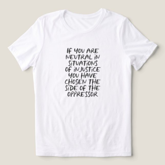 T-shirt En Tri-matière Manifestation injustice déclaration de mode politi (Design Recto)