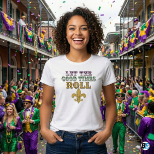 T-shirt En Tri-matière Mardi Gras Laissez les bons temps rouler Fleur D v