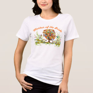 T-shirt En Tri-matière Mariage d'arbre à fleurs lunaires