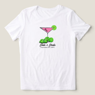 T-shirt En Tri-matière Mariage de pickleball : Dinks et boissons personna