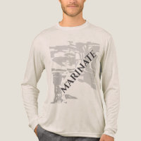 "Marinate" Charcoal Grey Island Imprimer Motif