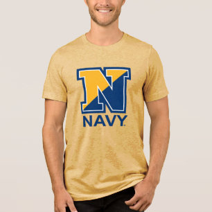 T-shirt En Tri-matière Marine américaine Marine initiale N