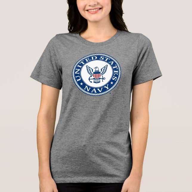 T-shirt En Tri-matière Marine américaine | Navy Alt Emblem (Recto)