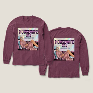 T-shirt En Tri-matière Marron Maisonnière Jour Manches Longues
