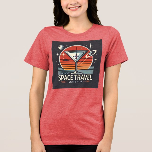 T-shirt En Tri-matière Martini Space Travel 1957 Space Age Logo (Recto)