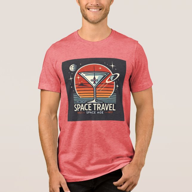 T-shirt En Tri-matière Martini Space Travel 1957 Space Age Logo (Recto)