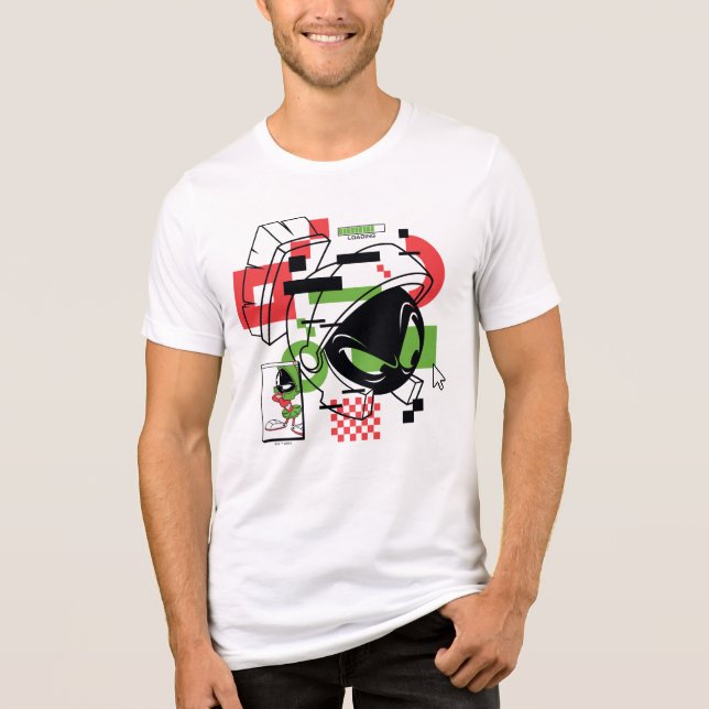 T-shirt En Tri-matière MARVIN THE MARTIAN™ Glitch (Recto)