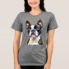 T-shirt En Tri-matière Massachusetts Territoire Chien Le Boston Terrier A