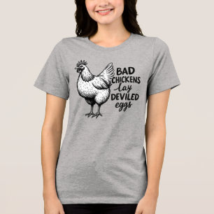 T-shirt En Tri-matière Mauvaises poules pondent des œufs diaboliques drôl