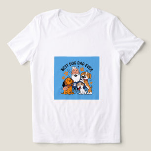 T-shirt En Tri-matière Meilleur Chien Papa Jamais Personnalisé Animal Pho