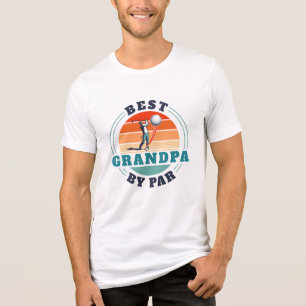 T-shirt En Tri-matière Meilleur Grand-Père Par Par Retro Golf Personnalis