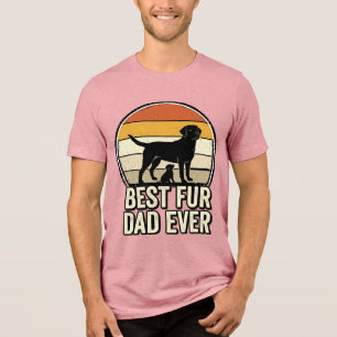 T-shirt En Tri-matière Meilleur papa à fourrure jamais conception de chem