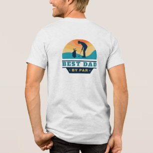 T-shirt En Tri-matière Meilleur papa Golf Lover Personnalisé