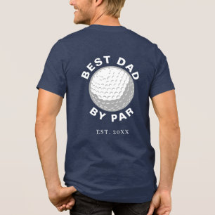 T-shirt En Tri-matière Meilleur Papa Par Cadeau Golf Drôle et Année Perso