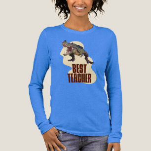 T-shirt En Tri-matière Meilleur Professeur Dinosaure Humour de Classe
