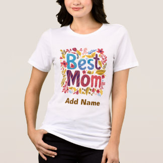 T-shirt En Tri-matière Meilleure Maman Fleurie - Cadeau Élégant pour la F