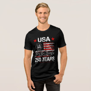 T-shirt En Tri-matière Mens 250e anniversaire Amérique