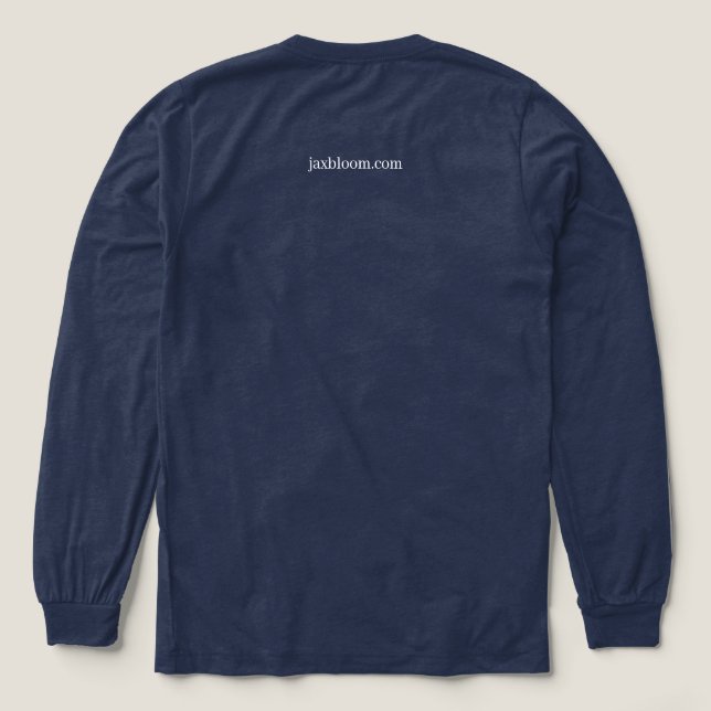 T-shirt En Tri-matière Mens Long Sleeve Triblend (Motif verso)