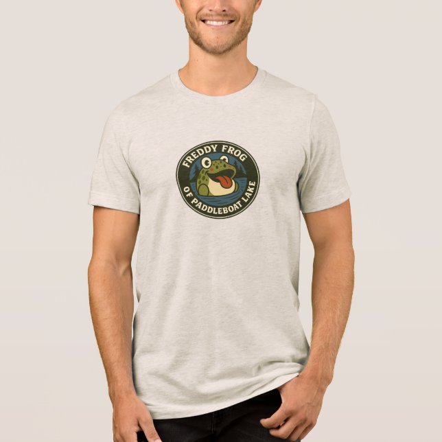 T-shirt En Tri-matière Men's T-Shirt Frog on Paddleboat Tee (Recto)