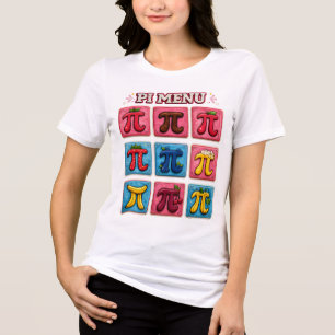 T-shirt En Tri-matière MENU PI – Conception drôle pour professeur de math