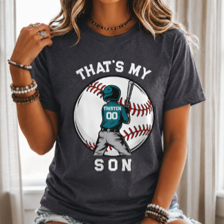 T-shirt En Tri-matière Mère de baseball Fils Sports Enfant Garçon Personn