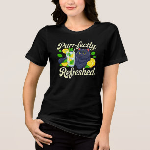 T-shirt En Tri-matière Mère de chat d'été parfaitement rafraîchie Chat no