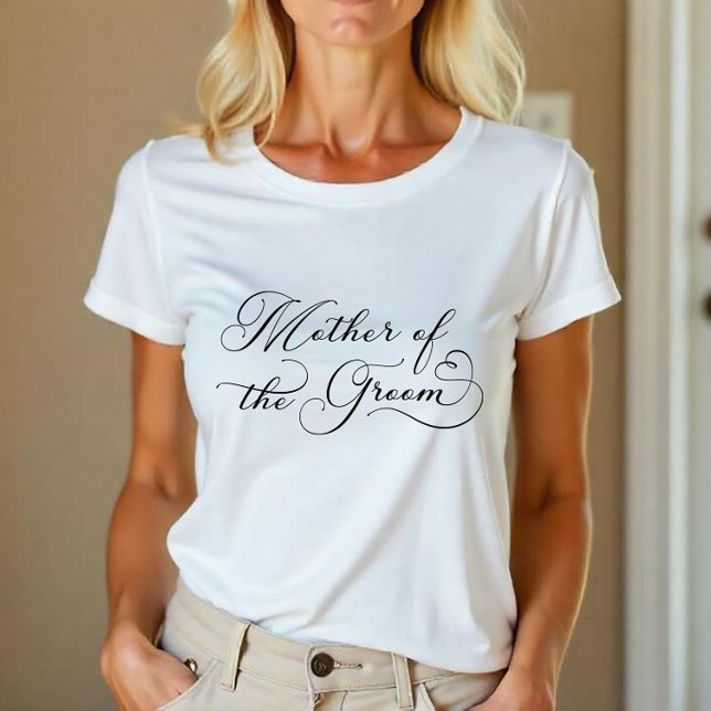 T-shirt En Tri-matière Mère du Marié – Écriture Élégante pour la Mariée e (Mother of the Groom Tee)