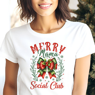 T-shirt En Tri-matière Merry Mama Social Club Coquette Noël