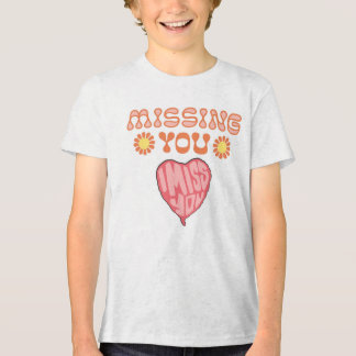 T-shirt En Tri-matière Message du coeur qui vous manque