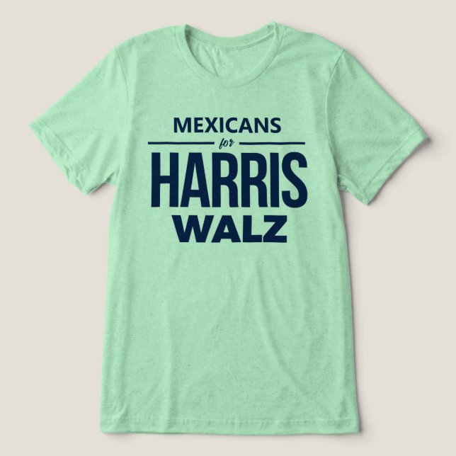 T-shirt En Tri-matière Mexicains pour Harris Walz (Design Recto)