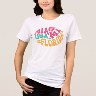 T-shirt En Tri-matière Miami Florida USA