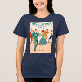 T-shirt En Tri-matière Mid Century Happy New Year The Martini Dance