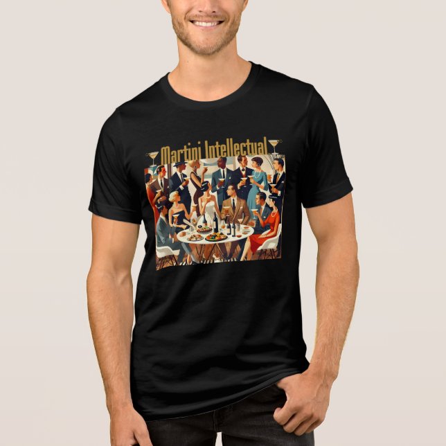 T-shirt En Tri-matière Mid Century Modern The Martini Intellectuals  (Recto)
