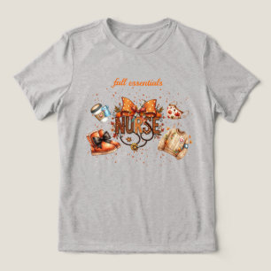 T-shirt En Tri-matière Mignonne Infirmière L'essentiel De L'automne 