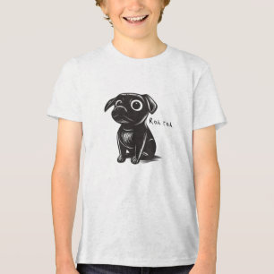 T-shirt En Tri-matière Mignonne Little Scamp Troublemaking Chien Personne