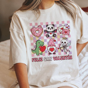 T-shirt En Tri-matière Mignons personnages de la Saint-Valentin avec des
